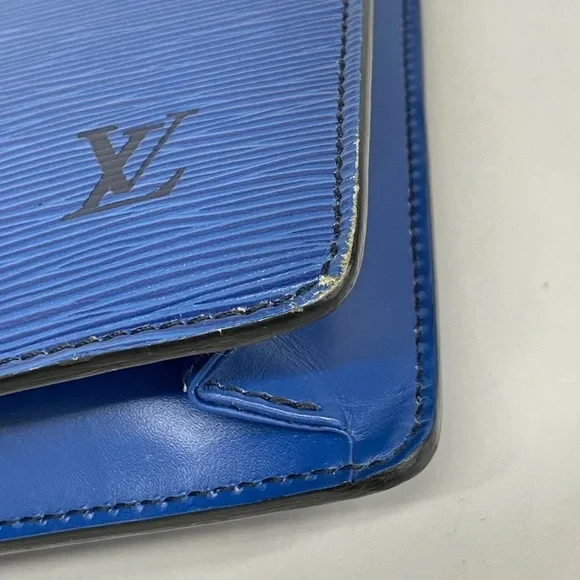 Authentic Louis Vuitton Epi Blue leather Porte documents briefcase unisex - Picture 3 of 12